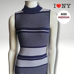 I love NY Ribbed Knit Sleeveless Dress - Size Medium